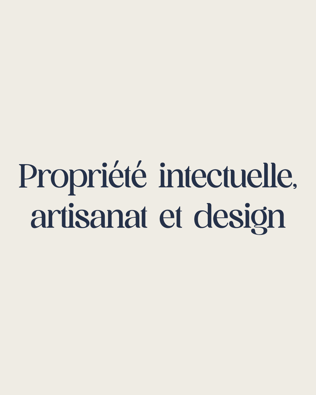 Propriété intellectuelle, design et artisanat