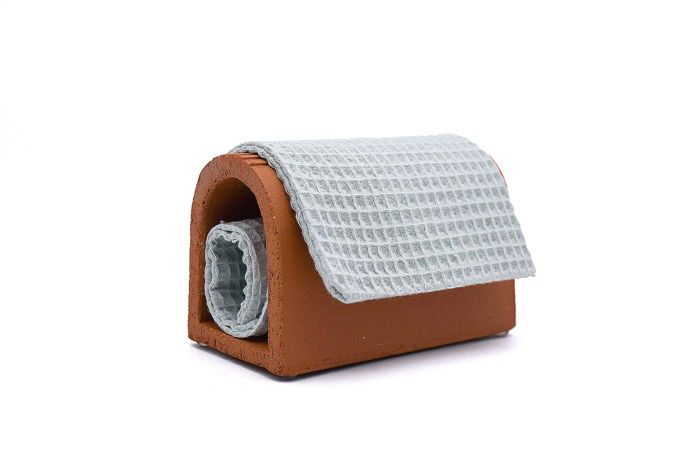 porte gant argela collection d'objets en argile absorbante permettant de faire sécher beaucoup plus vite tout ce qui est humide : savon, textile, gant, torchon, serviettes, éponge...fabrication française locale d'occitanieArtisanat made in france