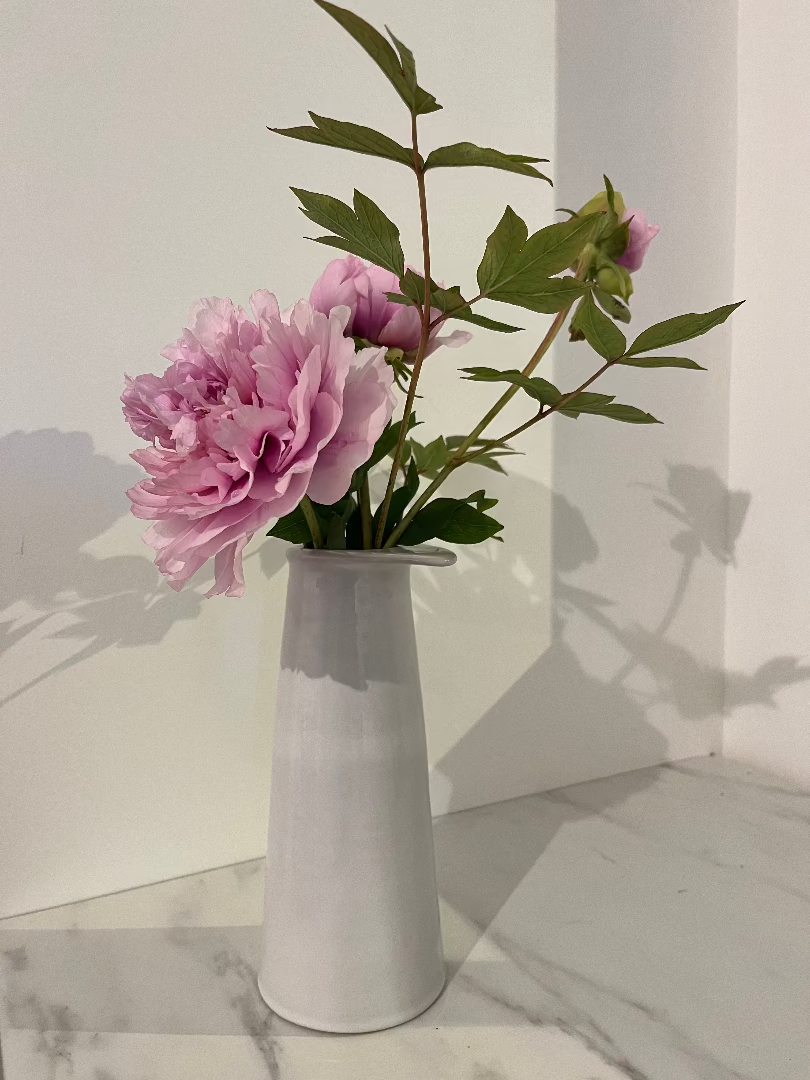 grand vase en grès tourné à la main de couleur blanche de grande taille pouvant servir pour un grand bouquet de fleurs
production artisanale française
made in france et occitanie